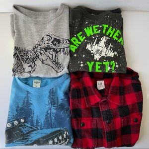 Boys size 5 long sleeve shirts lot